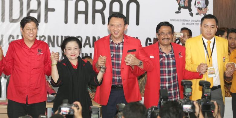 Survei LKPI: Elektabilitas Ahok-Djarot Anjlog dan berada Diposisi Buncit
