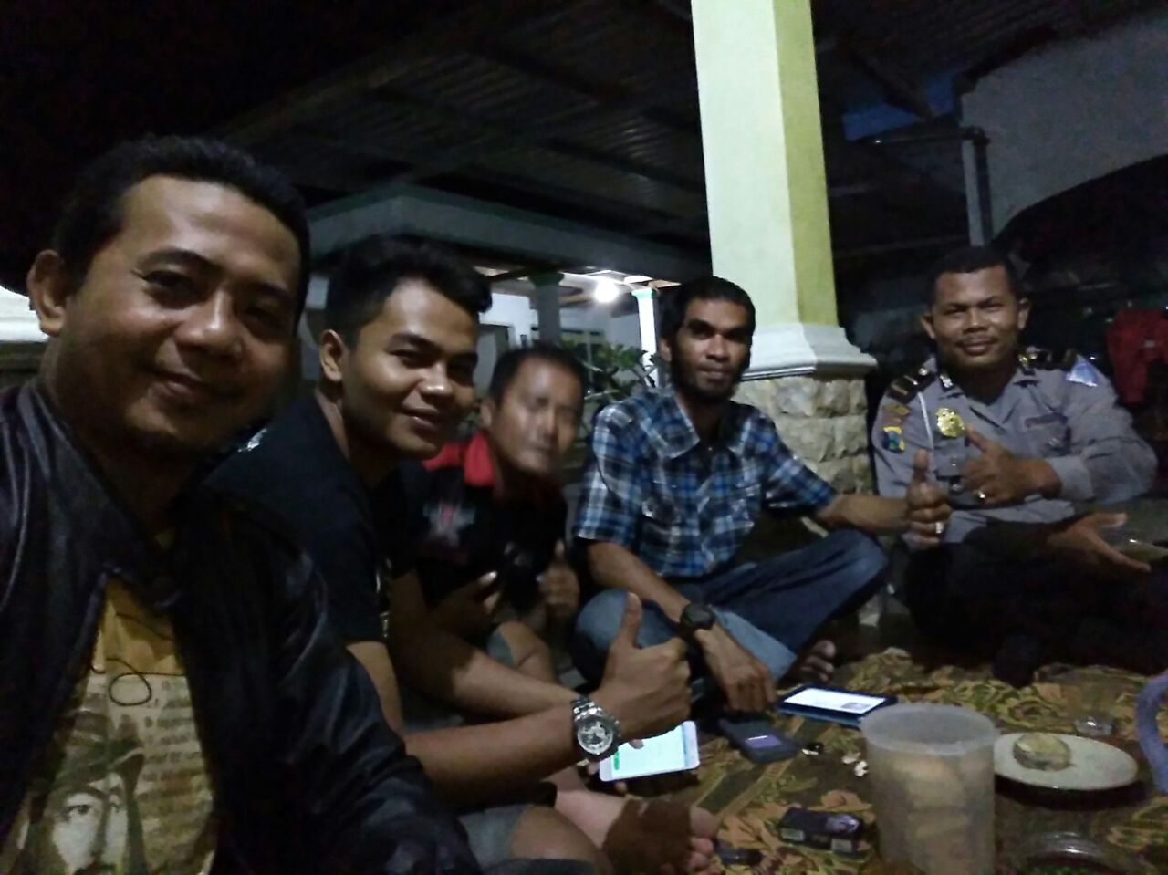 Kopi Darat, Dikmas Lantas Polres Pamekasan Bersama Club BCP dalam Rangka Pembentukan Pengurus Baru.