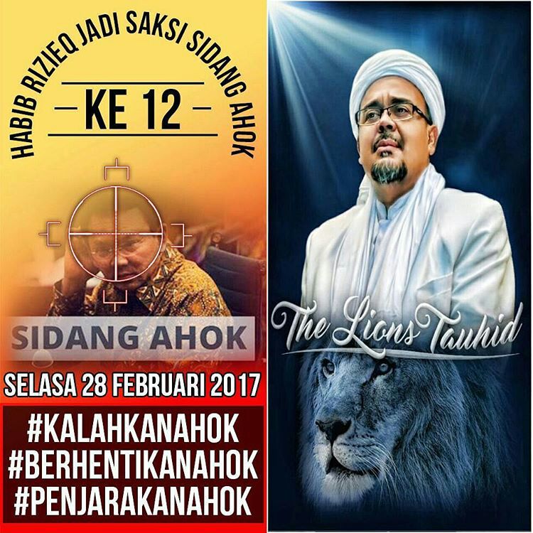 Jangan Intimidasi Habib Rizieq Dalam Kesaksian Sidang Ahok