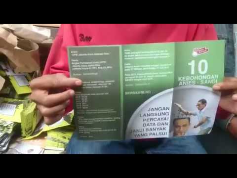 Heboh! Video Penangkapan Pelaku Penyebar Brosur “Black Campaign” Terhadap Pasangan Anies-Sandy