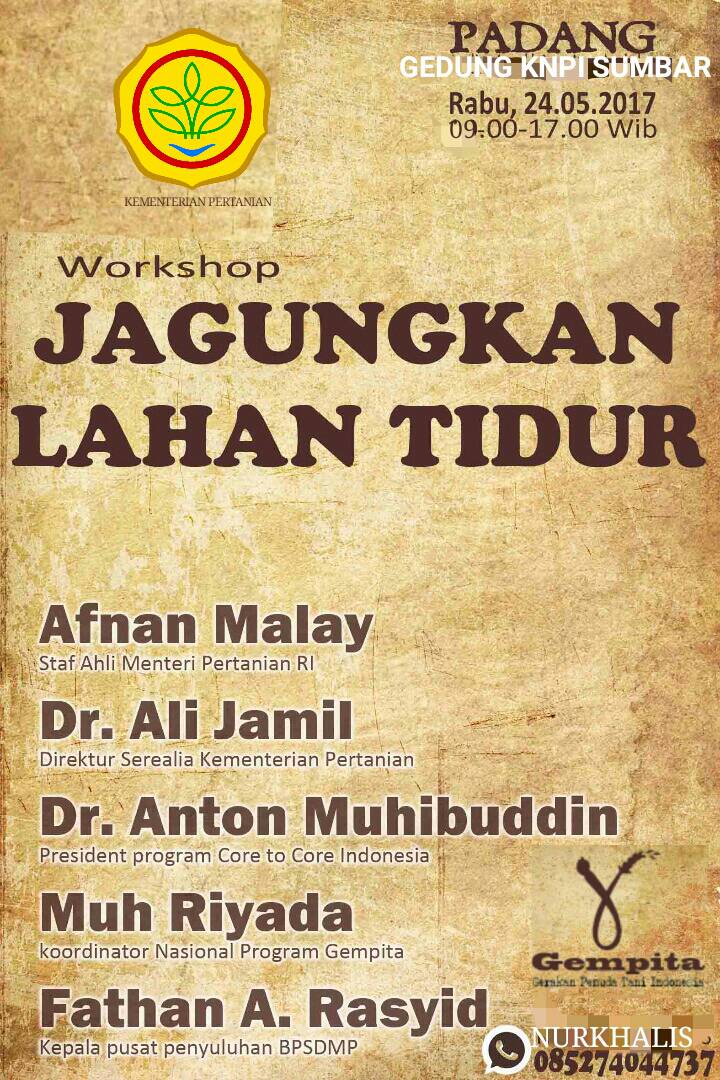 Pemuda Sumbar Gelar Workshop Pemanfaatan Lahan Tidur untuk Kesejahteraan