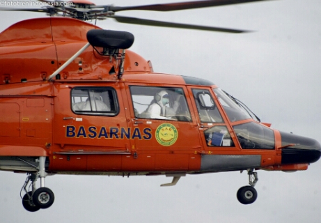 Heli Basarnas Jatuh Di Pegunungan Temanggung