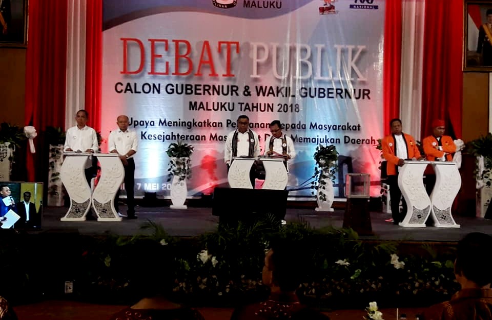 Enam Segmant Debat Publik  Cagub-Cawagub Maluku Jilid I Lancar
