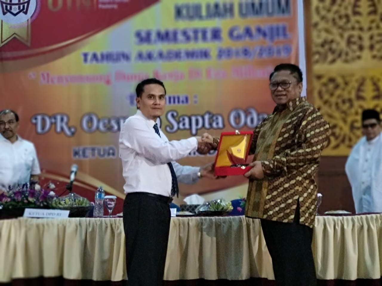 Ketua DPD RI Berikan Kuliah Umum dan Resmikan Masjid di UIN Imam Bonjol Padang