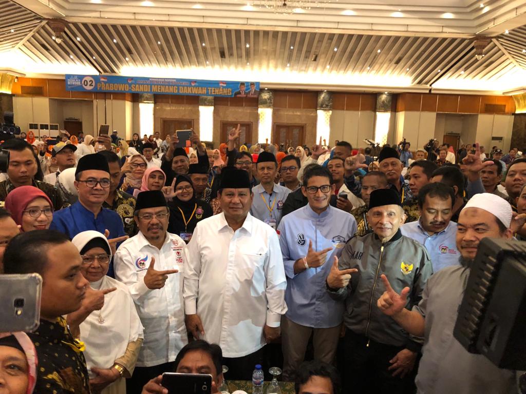 Prabowo Hadiri Konsolidasi Nasional Relawan Eksponen Muhammadiyah