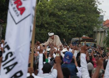 Prabowo Bangga Spanduk Pendukung di Bali dari Karung Beras