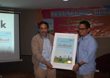 Sanditrack, Buku Pemikiran Pembangunan untuk Milenial Diluncurkan