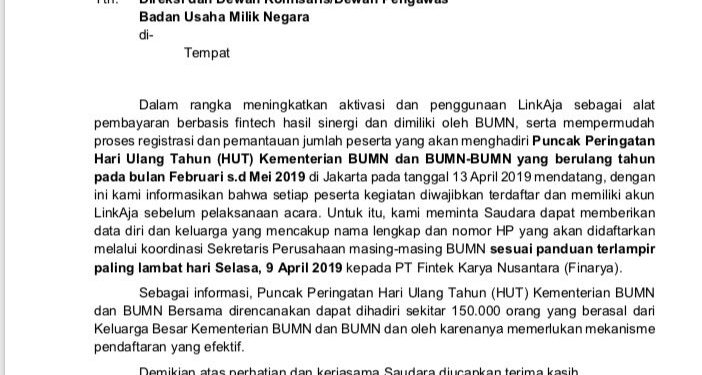 Ada “Monopoli Uang Elektronik”  dengan LinkAja ?