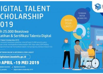 Kominfo Buka Pendaftaran 25.000 Beasiswa Digital Talent Scholarship 2019