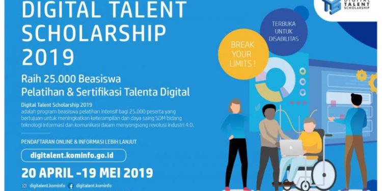Kominfo Buka Pendaftaran 25.000 Beasiswa Digital Talent Scholarship 2019