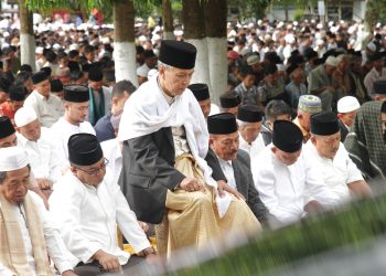 Suasana Khidmat Shalat Idul Fitri 1440 H di Batusangkar