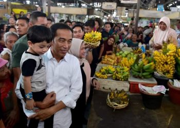 Jokowi Belanja Buah Hingga Ulekan Dipasar Gede Solo