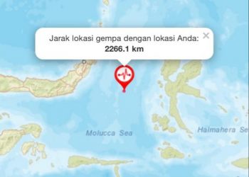 Gempa Bumi 7,0 Skala Richter di Dekat Ternate