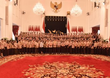 Presiden Jokowi Lepas Kontingen Gerakan Pramuka Indonesia