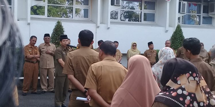 Apel Pertama, Sekda Irwandi Minta ASN Terapkan Budaya Kerja
