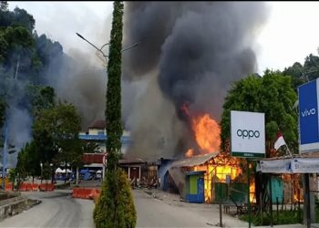 Aksi Pembakaran Pasar Rusak Demonstrasi Damai di Fakfak