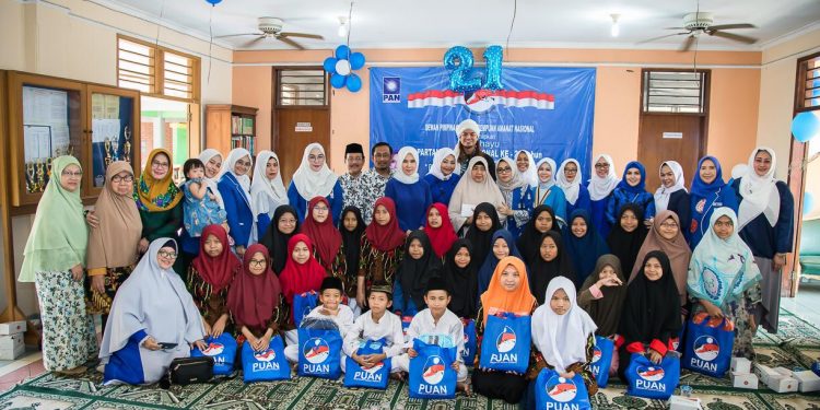 Sambut HUT PAN dan Tahun Baru Islam, PUAN Gelar Santunan