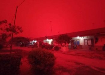 Langit Muarojambi Memerah Gelap, Ini Sebabnya