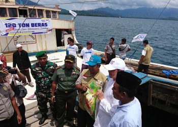 Kapal Pangan untuk Gane Luar, Resmi Dilepas UBN