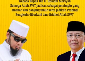 Walikota Helmi Hasan Beri Ucapan Selamat Ulang Tahun Gubernur Bengkulu