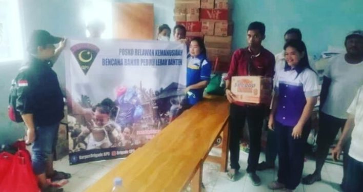 Brigade GPII Kirim Bantuan Bencana Banjir Ke Lebak Banten