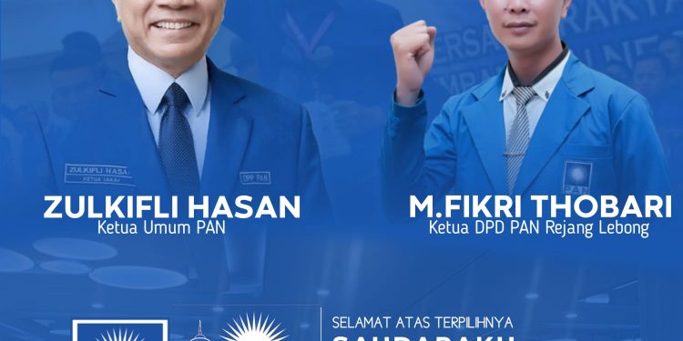 Fikri : Selamat Bang Zul, PAN Rejang Lebong Akan Bersatu Untuk Umat