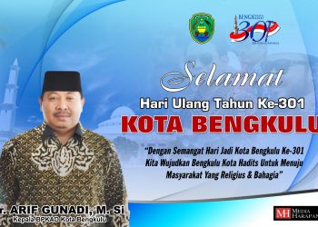 Kepala BPKAD Kota Bengkulu Ucapkan Selamat HUT Kota Bengkulu ke 301