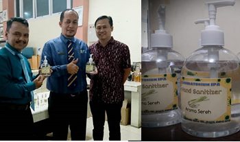 Antisipasi Penyebaran Virus Corona (COVID-19), Dosen IPA IAIN Batusangkar Ciptakan Hand Sanitizer Beraroma Sereh