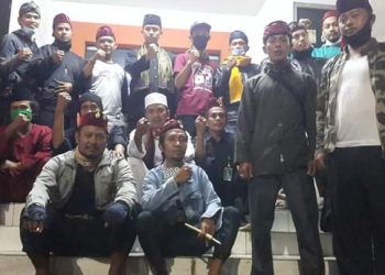 Puluhan Pesilat Silaturahmi Bekasi Raya (SBR) Gelar Ronda Gabungan