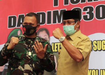 Dandim 0307 Tanah Datar Sertijab, Pj. Bupati Tanah Datar Sampaikan Ucapan Selamat
