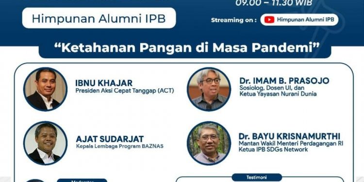 Dr. Ir Bayu Krisnamurthi : “Problem Konsumsi Pangan Masa Panemik Covid-19 Ancaman Stunting”