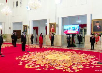 Presiden Jokowi Melantik Menteri dan Wamen Kabinet Indonesia Maju