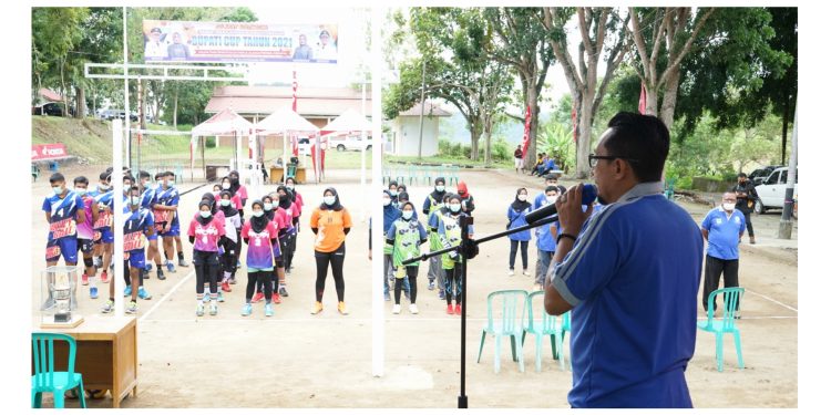 Dibuka Resmi Bupati Eka Putra, Bola Volly Nagari Bupati Cup 2021 Dimulai