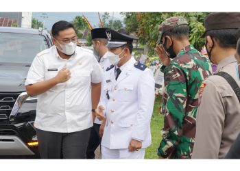 Wali Nagari Padang Magek Sertijab, Wabup Richi Aprian Minta Kawal Progul Daerah