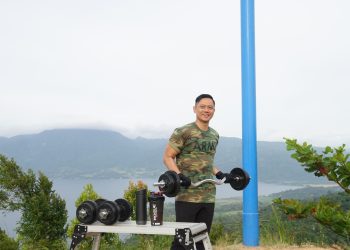 Menikmati Pesona Singkarak Sembari Olah Raga Pagi, AHY Puncak Aua Sarumpun Luar Biasa