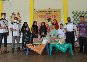 Pabrik Kelapa Sawit PT. Bengkulu Sawit Lestari (PT. BSL) CSR perduli dan berbagi kepada masyarakat.