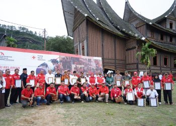 Hari Relawan, PMI Se-Sumatera Barat Apel Besar Di Istano Basa Pagaruyung