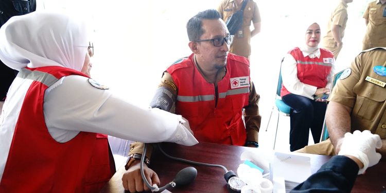 Jelang Bulan Suci Ramadhan 1444 H, PMI Tanah Datar Gelar Gebyar Donor Darah