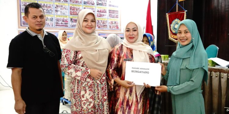 Berdayakan Kelompok UP2K, TPPKK Tanah Datar Serahkan Bantuan Peralatan Usaha