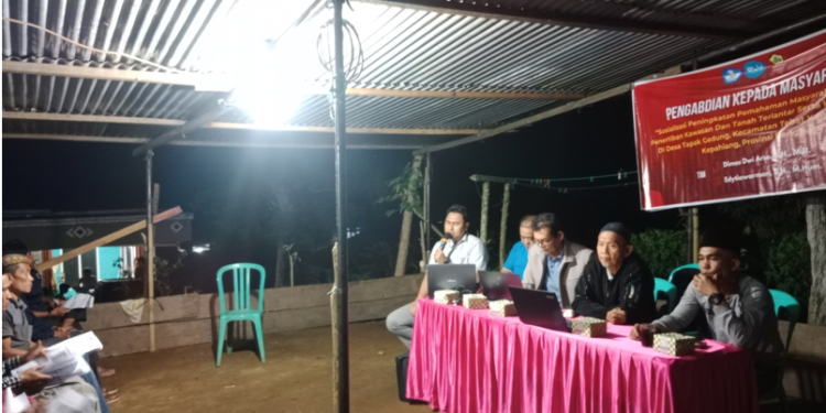 Dosen FH UNIB Sosialisasi Penertiban Kawasan, Tanah Terlantar dan Hutan