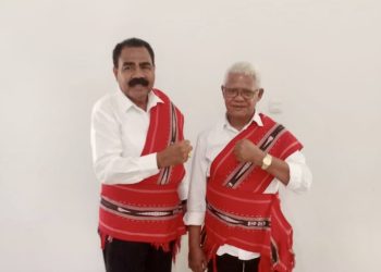 Diantar Ribuan Massa Pasangan Pengusung “Tanimbar Baru” AB – HS Resmi Daftar ke KPU KKT