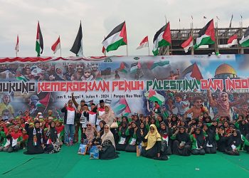AFKN Gelar Upacara Bendera Dukung Kemerdekaan Palestina