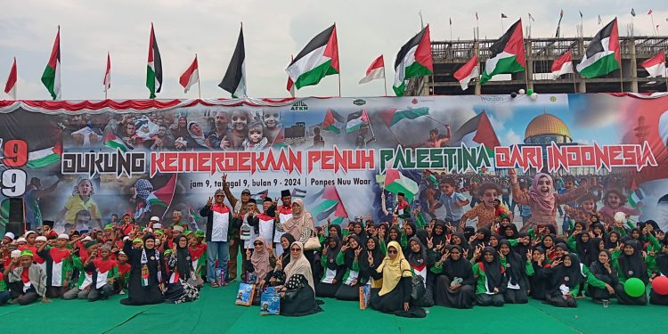 AFKN Gelar Upacara Bendera Dukung Kemerdekaan Palestina