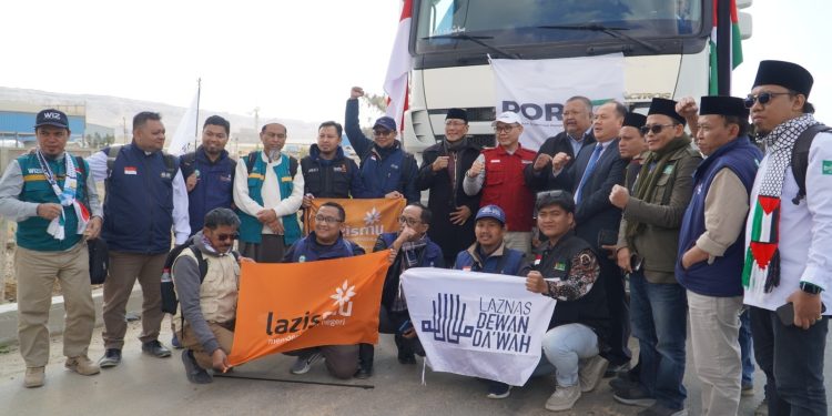 Laznas Dewan Dakwah Kirim Tiga Kontainer Bantuan untuk Warga Gaza