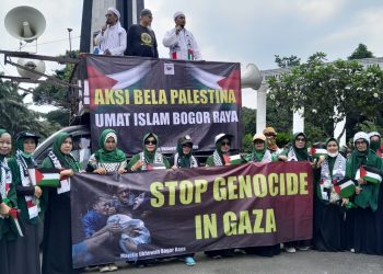 Gaza Diserang Lagi, Umat Islam Bogor Raya Turun ke Jalan