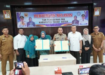 Darurat Narkoba, TPPKK Tanah Datar Tanda Tangani Perjanjian Kerjasama Dengan BNN Kota Payakumbuh