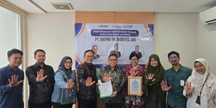 Air Bersih PT Jakpro Memiontec Melalui PAM Jaya Jakarta Resmi Bersertifikat Halal