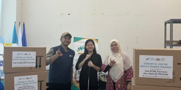 Awal Muharam, GNG Salurkan Al-Qur’an Braille di Unpam