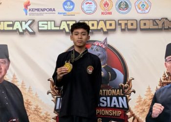 Khalifah Aliftariski Aprian, Atlet Silat Belia Bengkulu Raih Medali Emas International